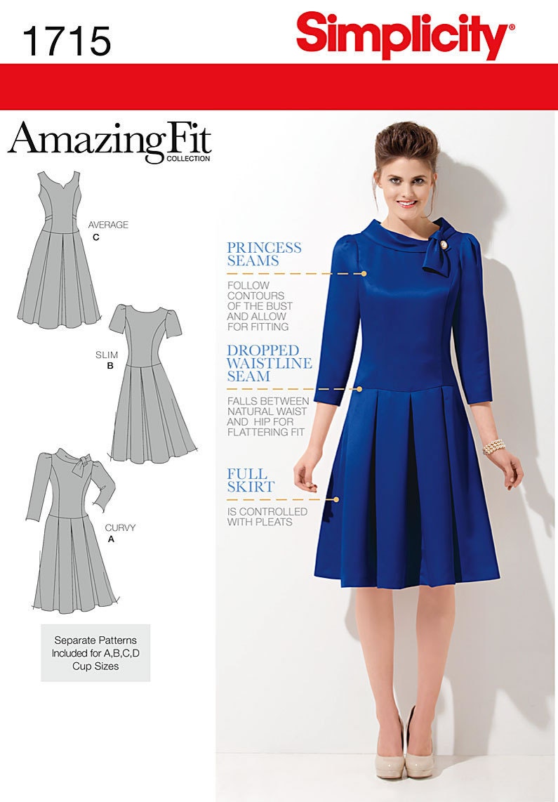 Simplicity 1715 Fit & Flare Dress Pattern