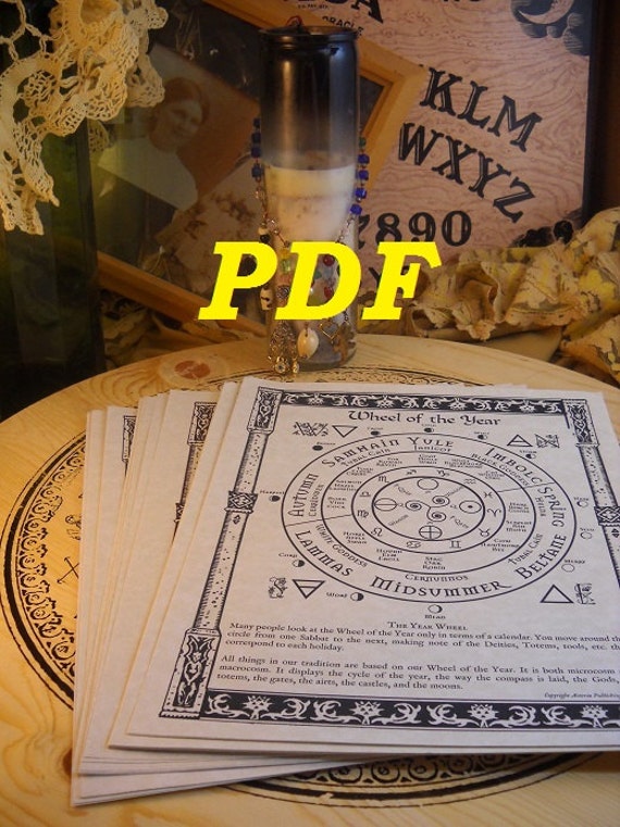 Download NEW Spirit Conjuration Set BOS Sheets PDF by bladeandbroom on Etsy