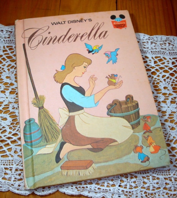 Cinderella Vintage Walt Disney Book Club Edition 1974