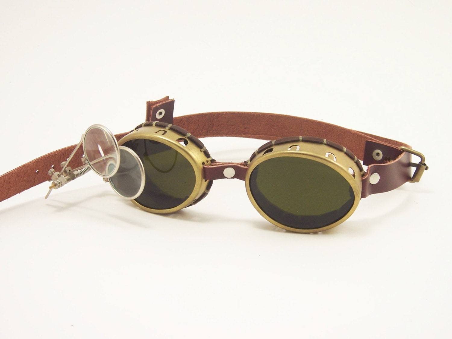 Steampunk Brass Goggles Sunglasses LARP Victorian Cosplay Mad
