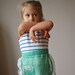 1940s Organza Sharon Apron, 18-24 months to 5T