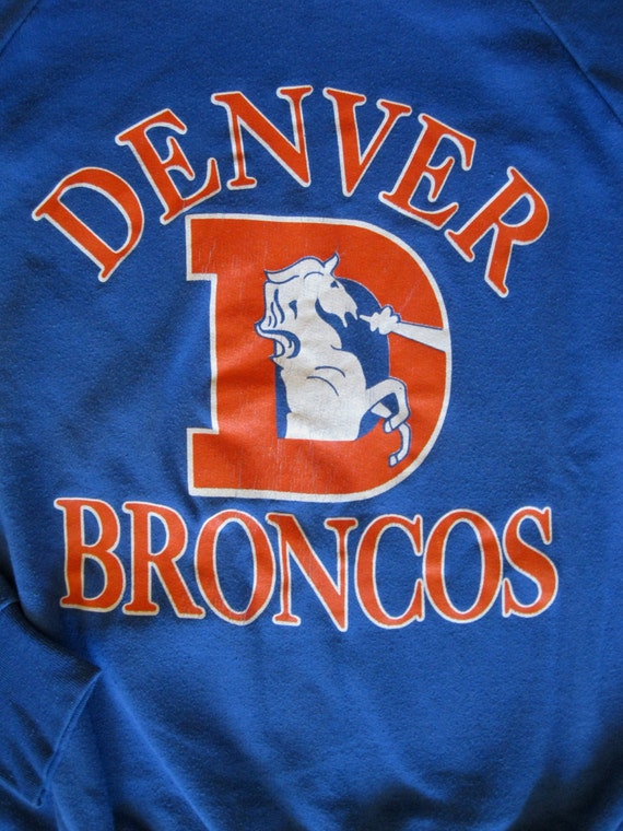 Vintage Denver Broncos sweatshirt early 1980's in orange