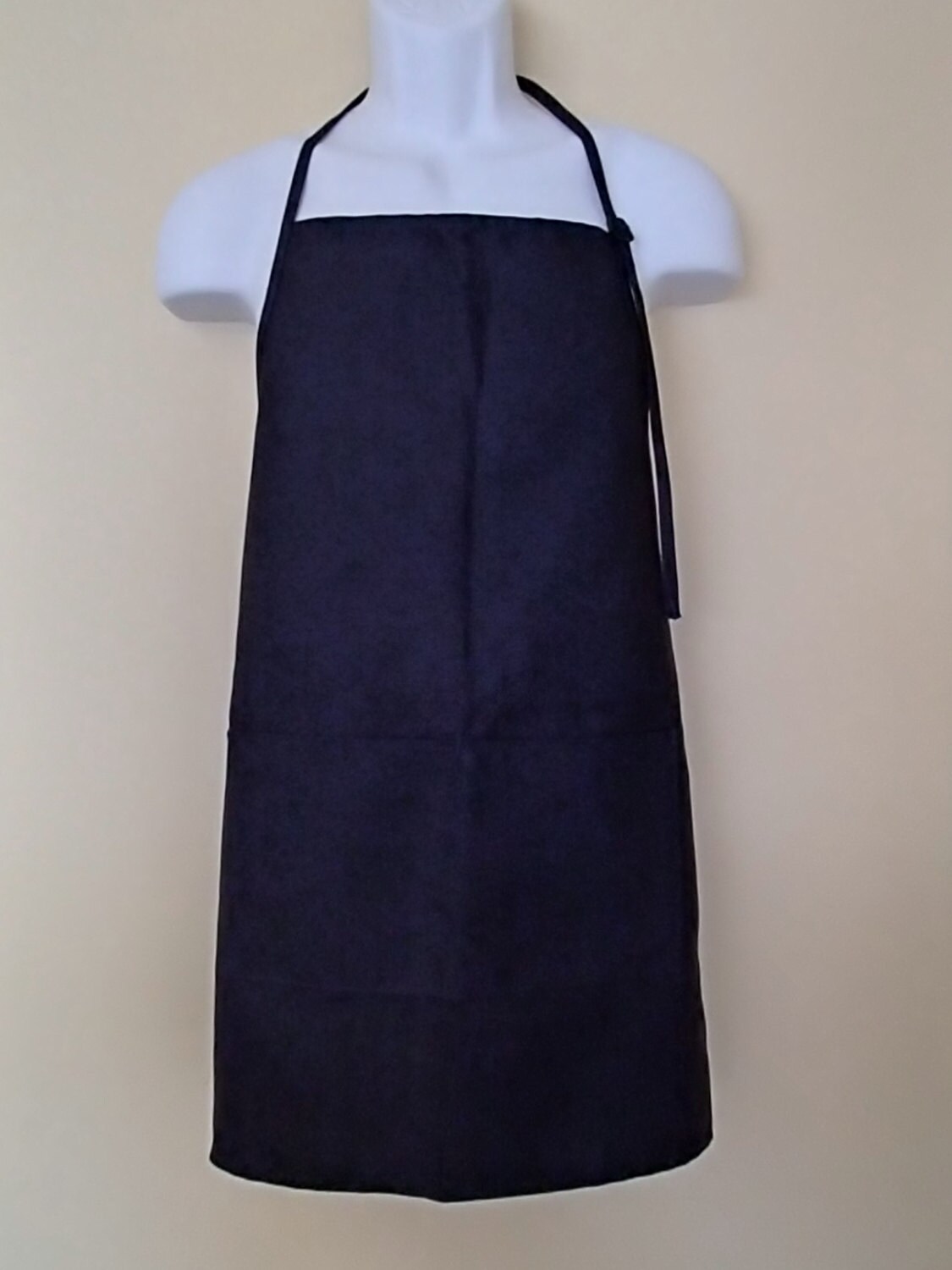 Navy Blue 2pocket apron with Adjustable Neck by TheBugBoutique