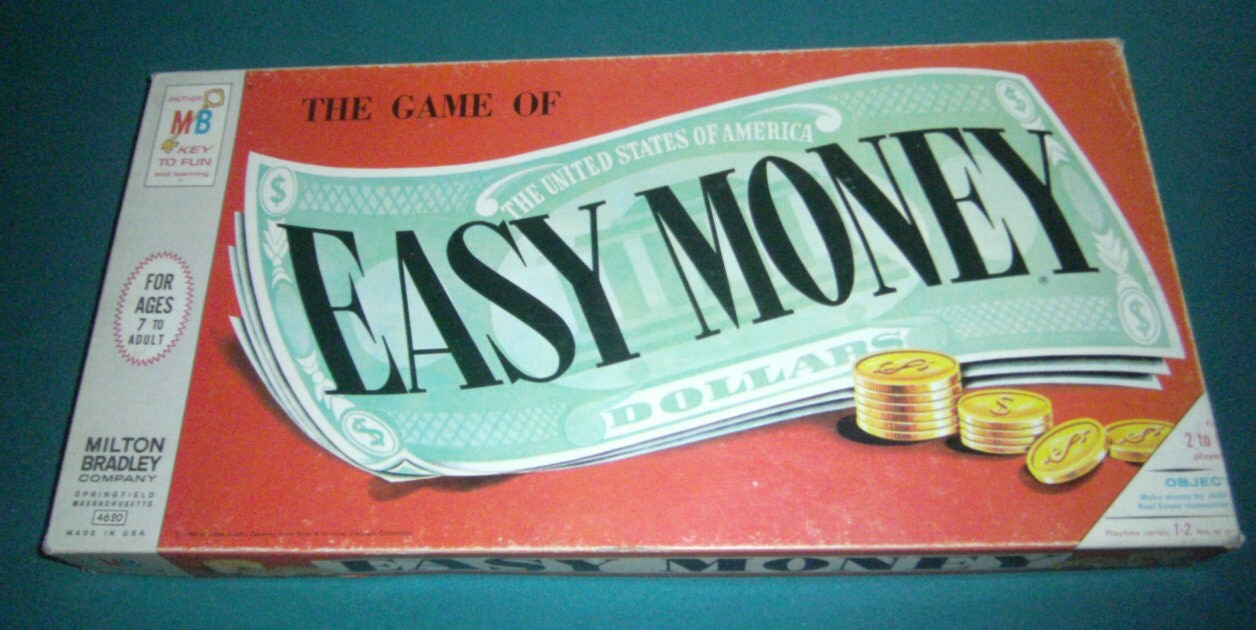 Vintage Board Game Easy Money Game 1956 Board Game