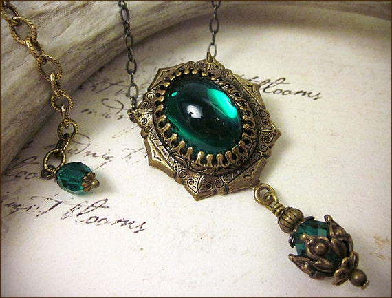 Emerald Jewel Renaissance Jewelry Tudor Costume Medieval