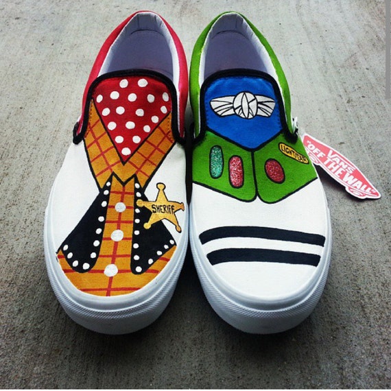 Items similar to Adult TOY STORY VANS - Buzz Lightyear and Woody Disney ...