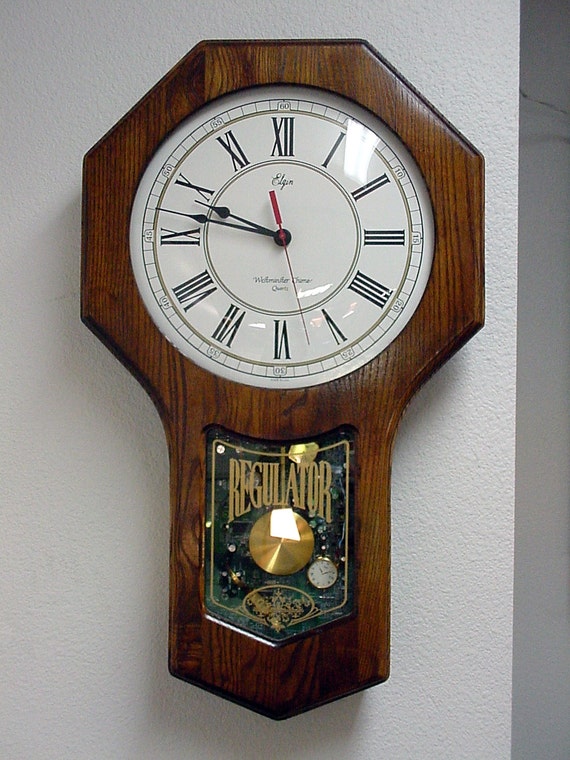 Items similar to Elgin Wall Clock Wall Decor Computer parts