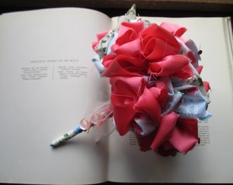 Vintage Fabric Flower Bouquet