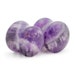 7/16" (11mm) Amethyst Stone Plugs 558 PAIR