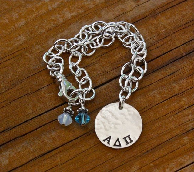 Alpha Delta Pi Bracelet Custom Sorority Jewelry Greek