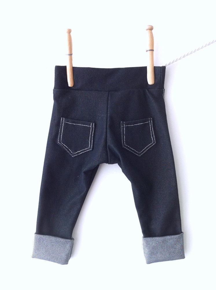 Cuffed Baby Boy Skinny Jeans Hipster Baby Clothes Stretchy