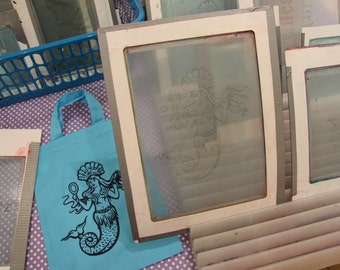 Sml / Med custom Thermofax screens - screen print onto fabric or paper