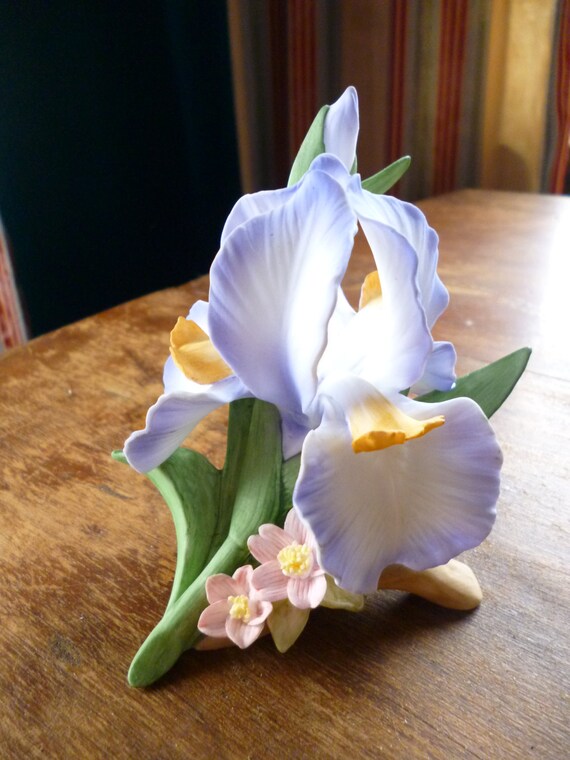 HC Porcelain Bisque Iris Figurine 1985