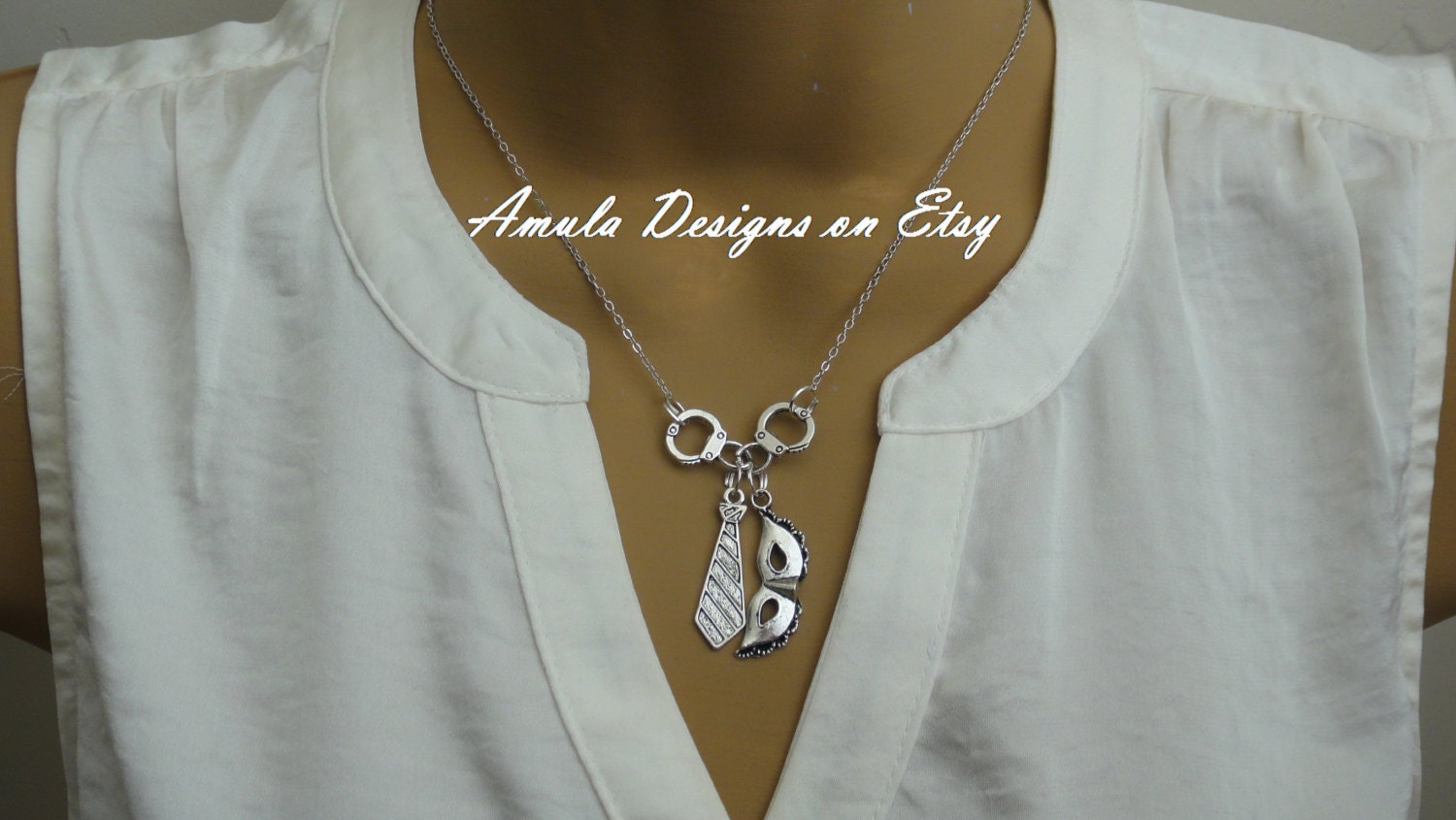 Fifty Shades Of Grey Necklace By Amula On Etsy