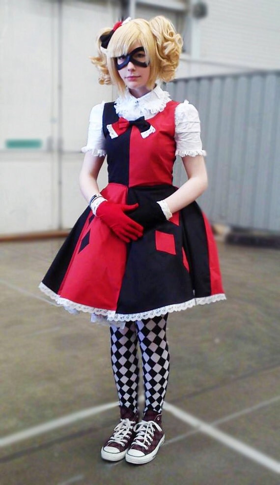 Items similar to Custom Made to Order Harley Quinn Cosplay Dress