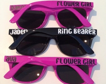 Ring Bearer Gift, Flower Girl Gift, Ring Security, Child Size Sunglasses