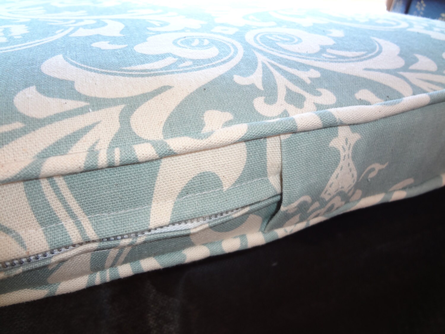 Window Seat Cushion Cover Custom 94 x 19 1/2 by CushNCoversbyCathy