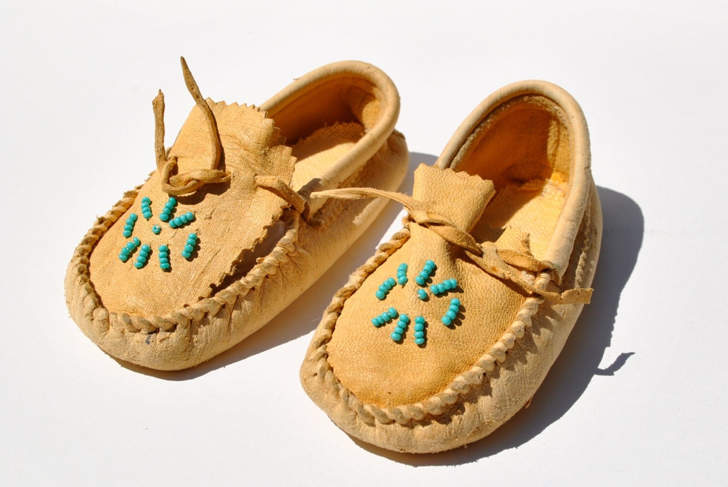 making moccasins from deer hide