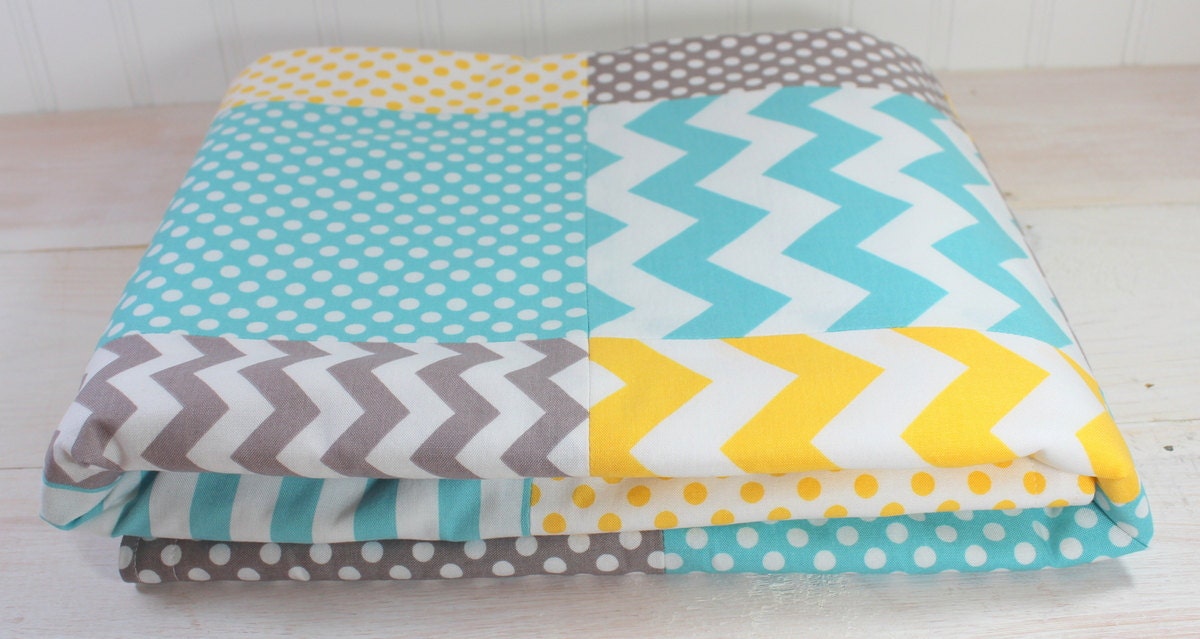 Baby Blanket Unisex Patchwork Baby Blanket Boy or Girl Minky