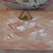 SALE Peach Pearlize Lucite Purse Clutch Prom SAKS Fifth Ave Ferragamo Style Italian Designer Wedding Box Clutch