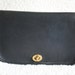 COACH 9755 Classic Pocket Purse Black Leather Shoulder PENNY BAG Clutch Crossbody