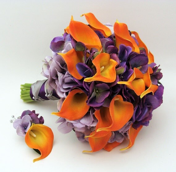 Reserved Silk Flower Wedding Package Bridal by SongsFromTheGarden