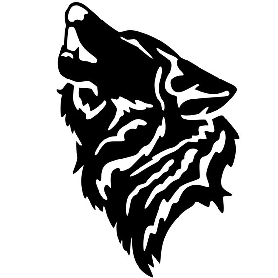 Howling Wolf Decal