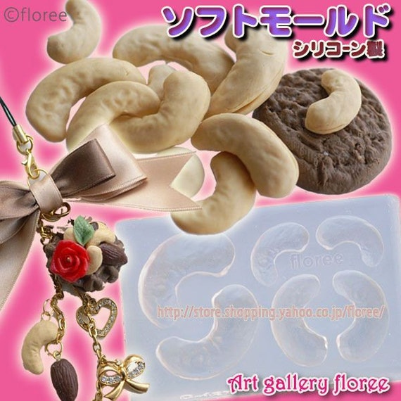 Cashew Soft Mold Floree Miniature Nut Mouldmold Three Sizes