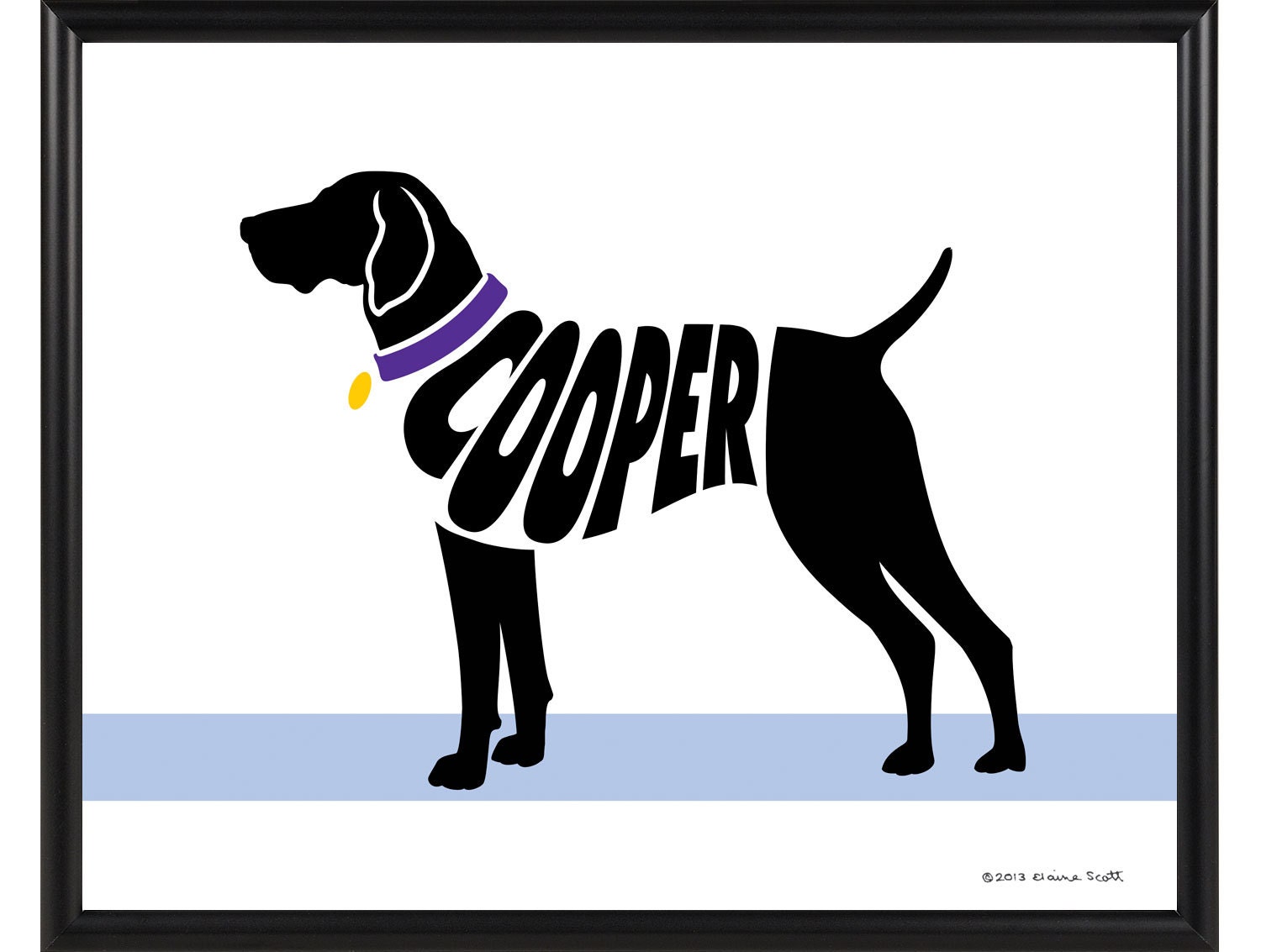 Personalized German Shorthaired Pointer Silhouette Print 8x10   Il Fullxfull.500874155 6205 