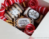 Hot Cocoa Bar Printable Candy Bar Wrappers- Mini Chocolate Bar Wrapper- Printable Party Favors - Hot Chocolate Bar Party Printables Il_170x135