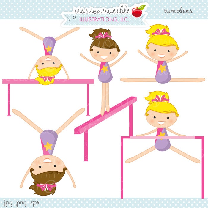 free clip art gymnastics cartoon - photo #4