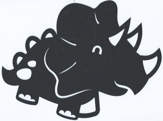 Items similar to Cute dinosaur 9 silhouette on Etsy