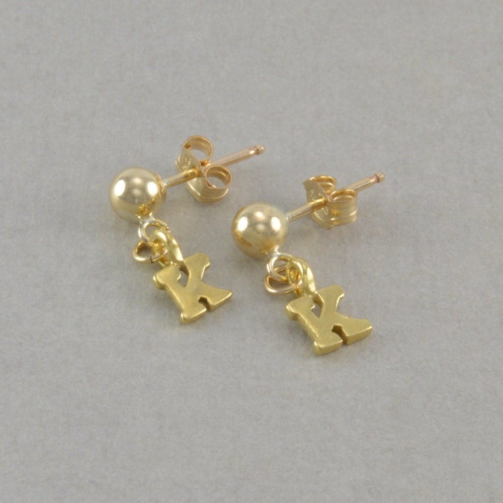 14k gold dangling earrings for girls girl