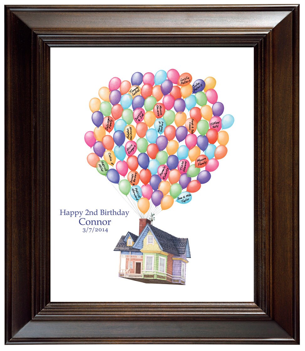 Birthday Gift House Up Guest book Ideas Birthday Guest Sign In