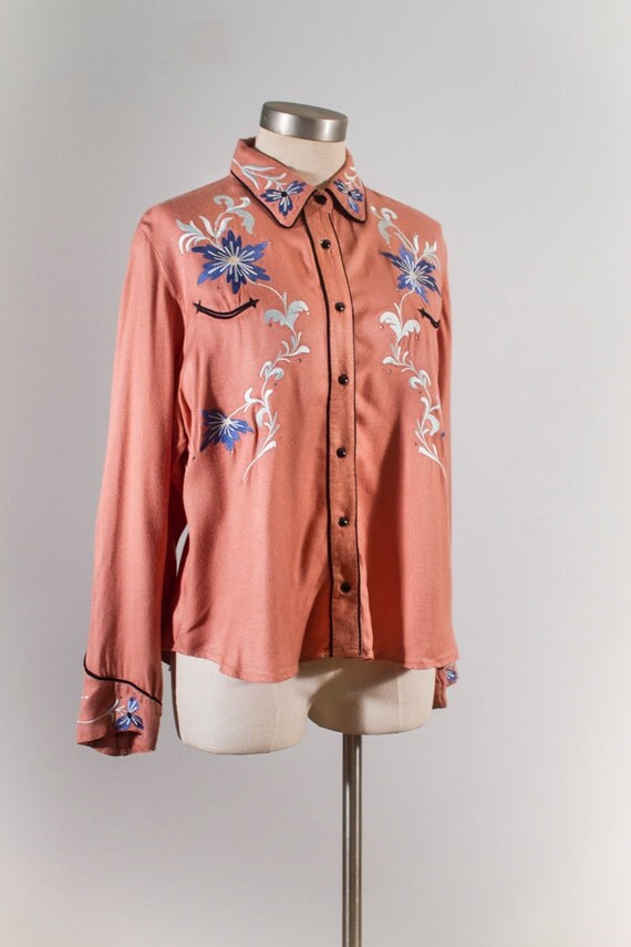 dusty peach shirt