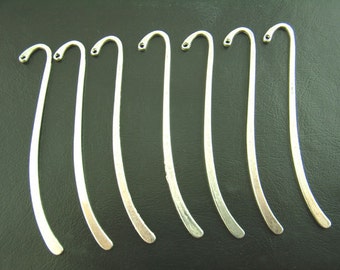 15pcs Wholesale Silver Bookmark Blanks - Metal Bookmarks - Blank Bookmark Findings - Antique Silver Bulk Lot Book Marks - Findings Blank C21