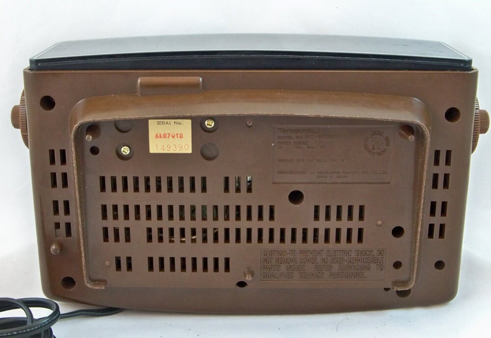1970s Panasonic Flip Clock AM/FM Radio with by leapinglemming