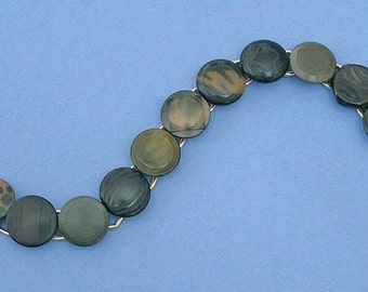 1800s Vegetable Ivory Button Bracelet