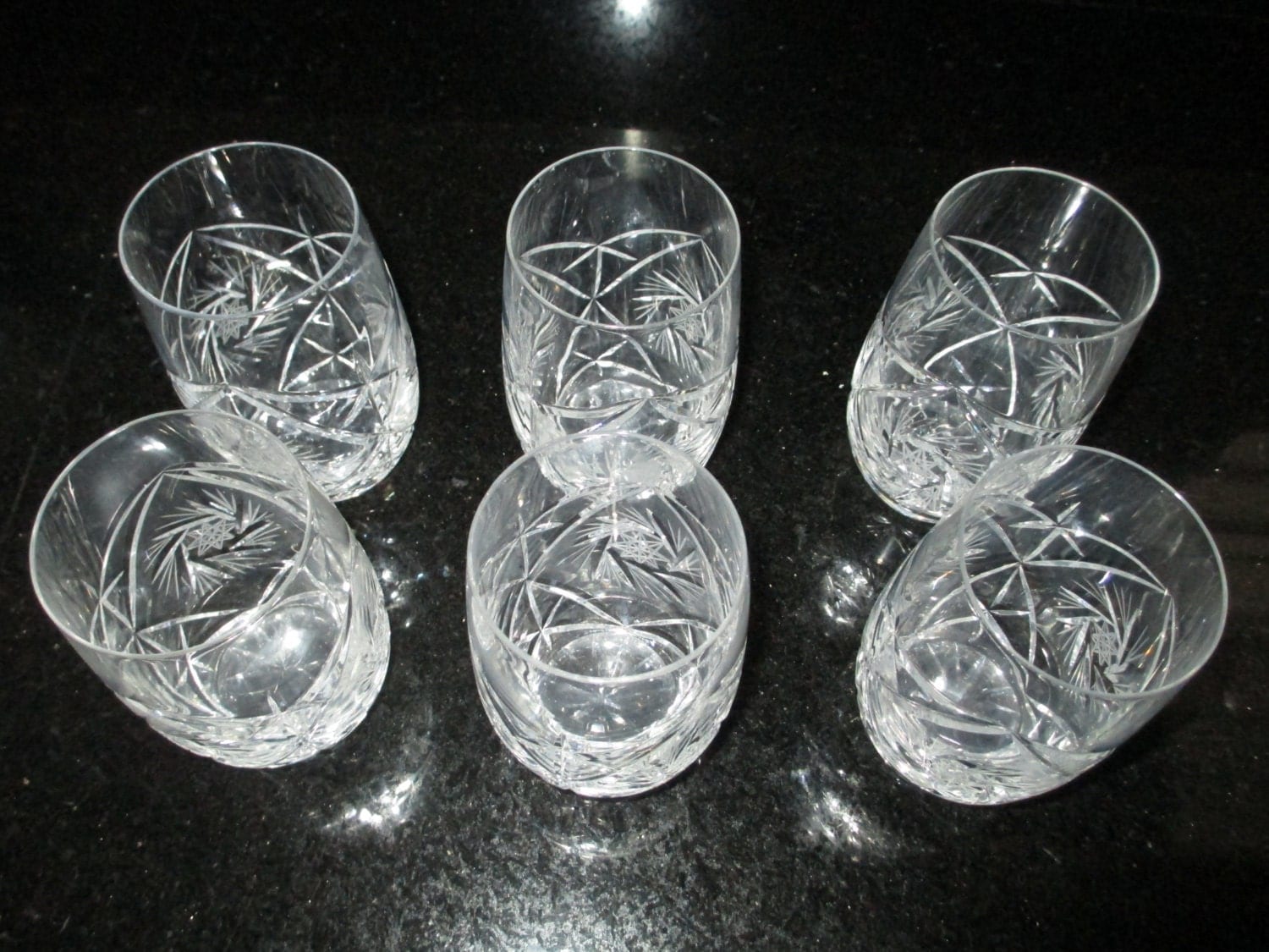 Cut Crystal Vintage Drinking Glasses c.1940’s by Gatormom13 Haute Juice