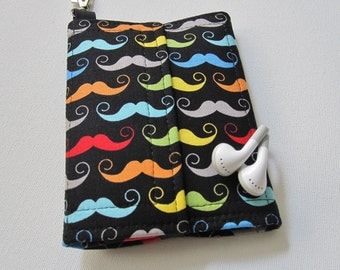 Nerd Herder gadget wallet in Stache for iPhone 5, iPhone 6, iPhone 6+, Android, Samsung Galaxy, digital camera, smartphone, guitar picks