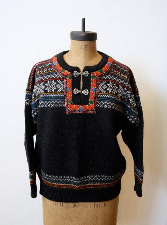 Items similar to Vintage Nordic Sweater // Dale of Norway Wool Pullover ...