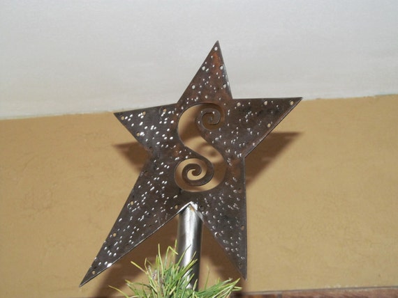 Personalized Primitive Metal Star Topper