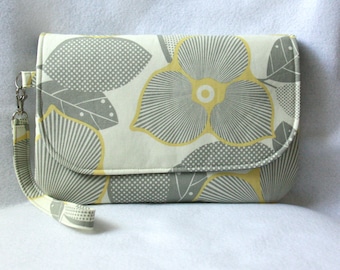 Diaper Clutch with Changing Pad - Amy Butler Optic Blossom & Martini