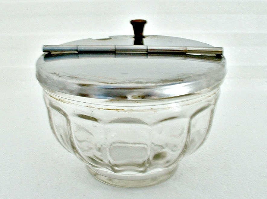 Gemco Hinged Lid Sugar Salt Bowl Restaurant Ware Diner Flip
