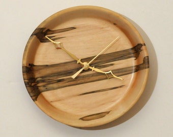 Ambrosia Maple Turned Wood Wall Clock
