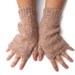 Dusky Pink gloves , handknit fingerless gloves , feminine accessory , valentine hearts , christmas gift , gift for her