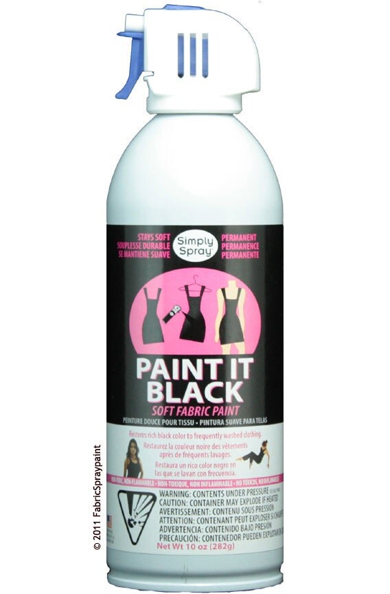 Paint It Black Simply Spray Fabric Spray Paint for Clothing
