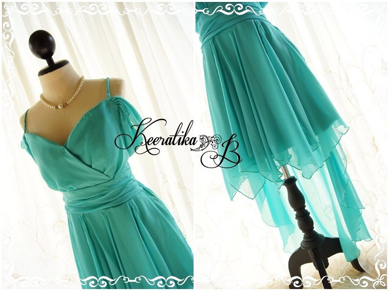 Cinderella Night Turquoise Green Cocktail Dress Prom Dress