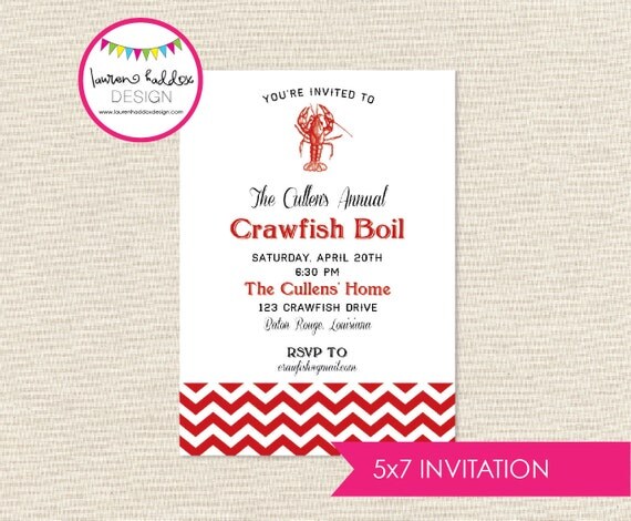 DIY, Crawfish Boil Invitation Il_570xn