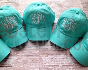 Monogrammed Baseball Hat for Ladies, Personalized Bridesmaid Gift, Baseball Cap for Women